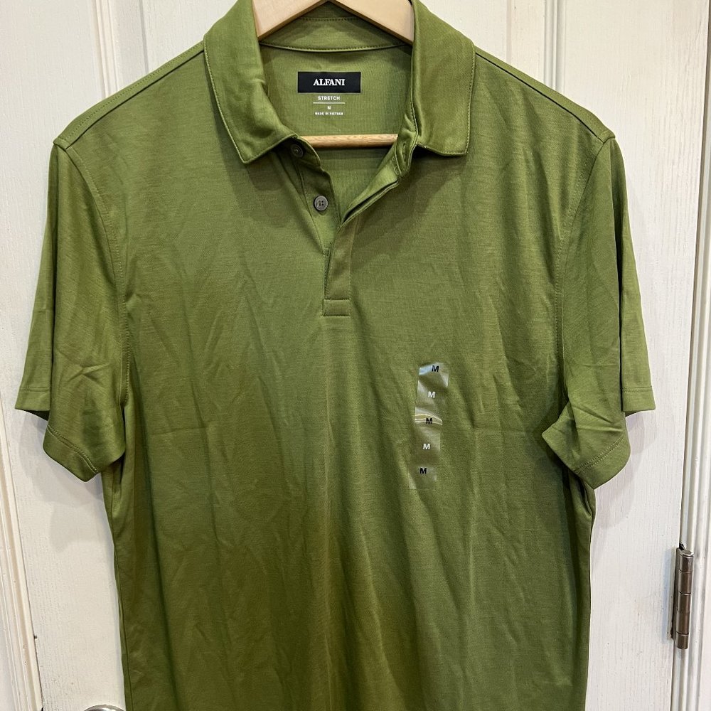 NWT AlfaTech by Alfani Men's Polo M